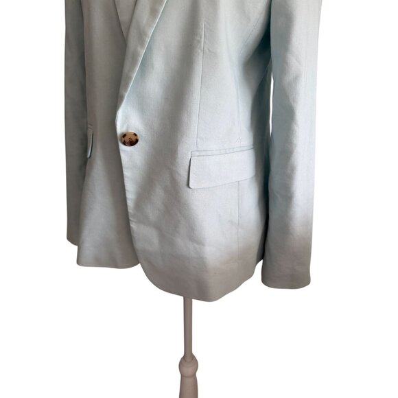 ANN TAYLOR Light Blue Button Jacket Blazer Size 4 - Picture 5 of 7
